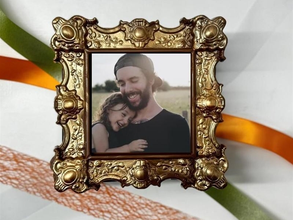 Lijstje met tekening voor papa